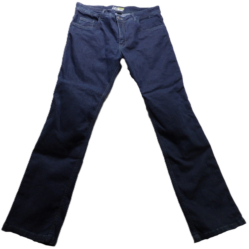 Speed And Strength Defend Yourself Men Jeans 34x32 Blue Motorcycle Riding Casual
